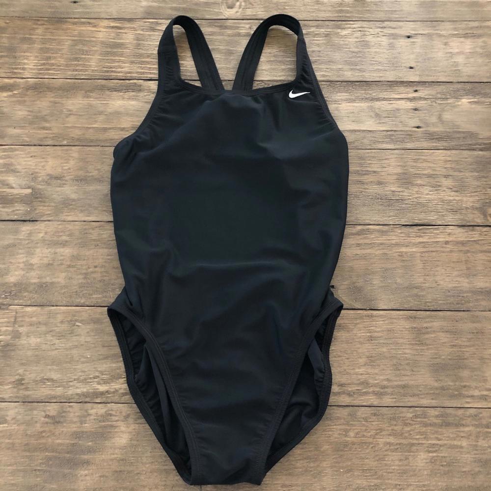 Nike Black Racerback Competitive Swim Suit 36 10